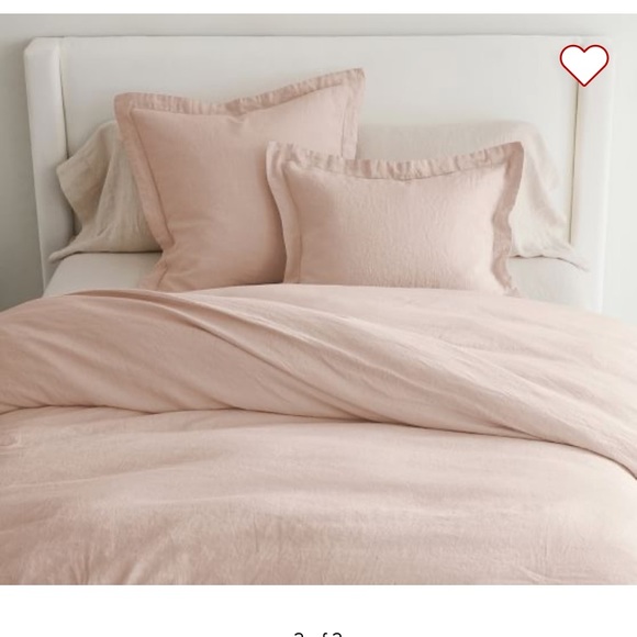 Pottery Barn Bedding Pottery Barn Rose Linen Euro Shams 2 Poshmark